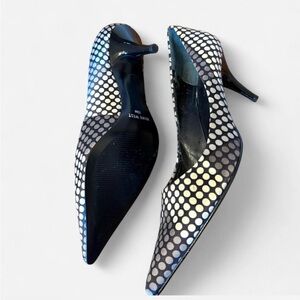 Nine West Polka Dot Pointed Kitten Heel Pumps | Retro Y2K | Size 6